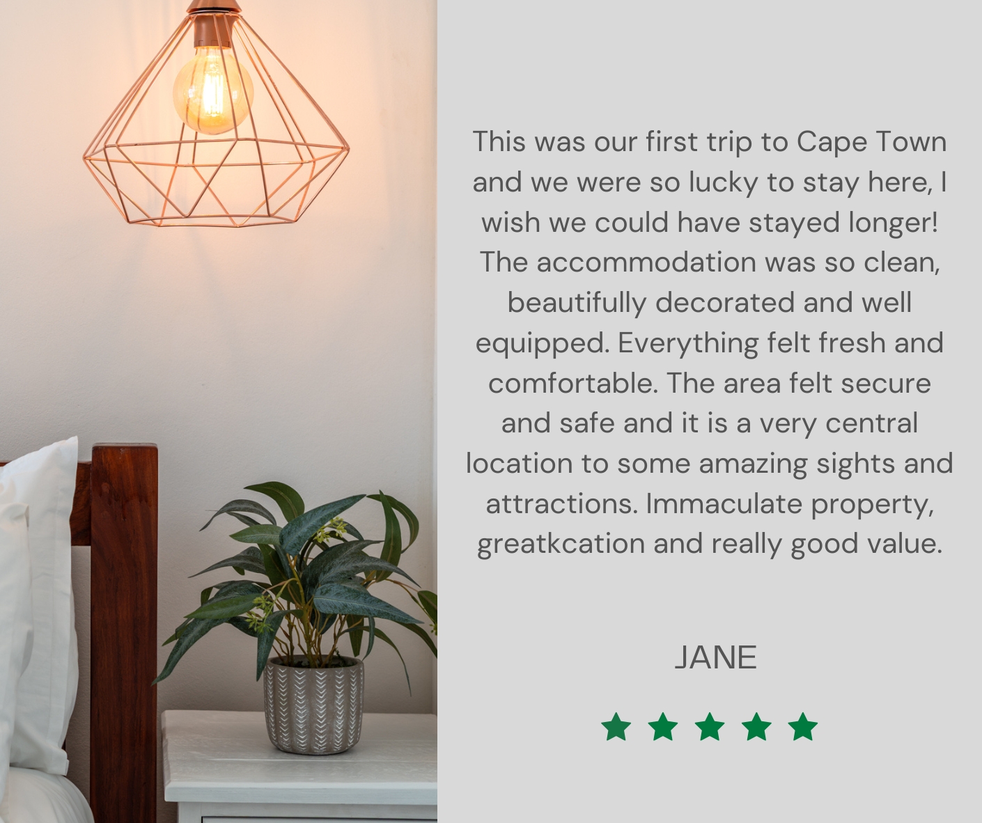 Review for The Chalet Stay Noordhoek