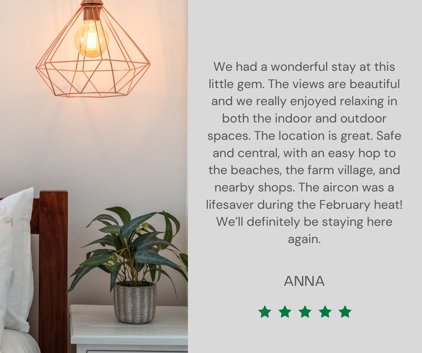 Review for The Chalet Stay Noordhoek