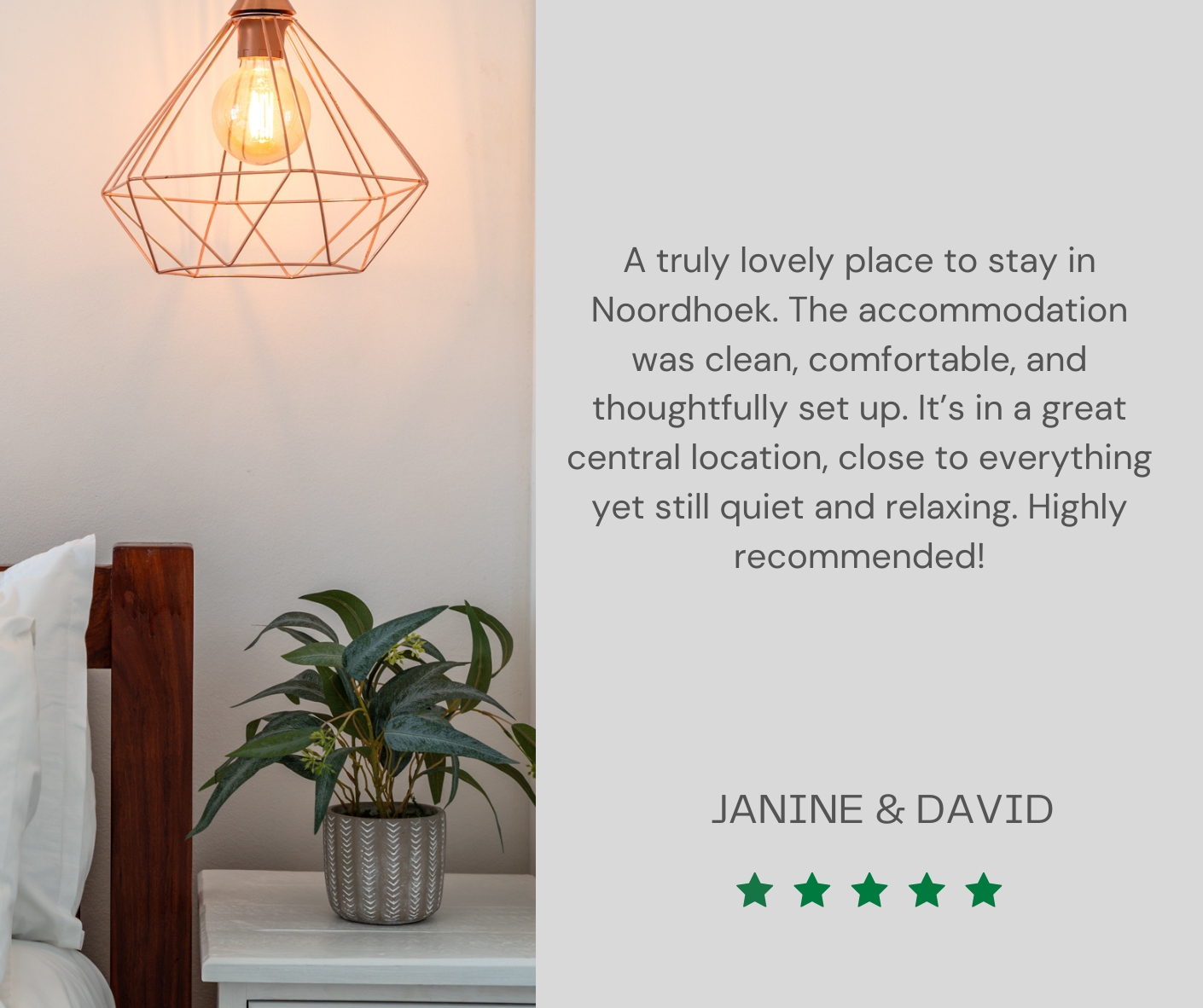 Review for The Chalet Stay Noordhoek